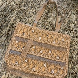 NWT  Straw Beach bag